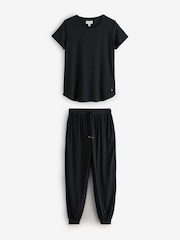 Negro - B by Ted Baker Lyocell and Wool Blend Pyjamas Set - Imagen 8 de 16