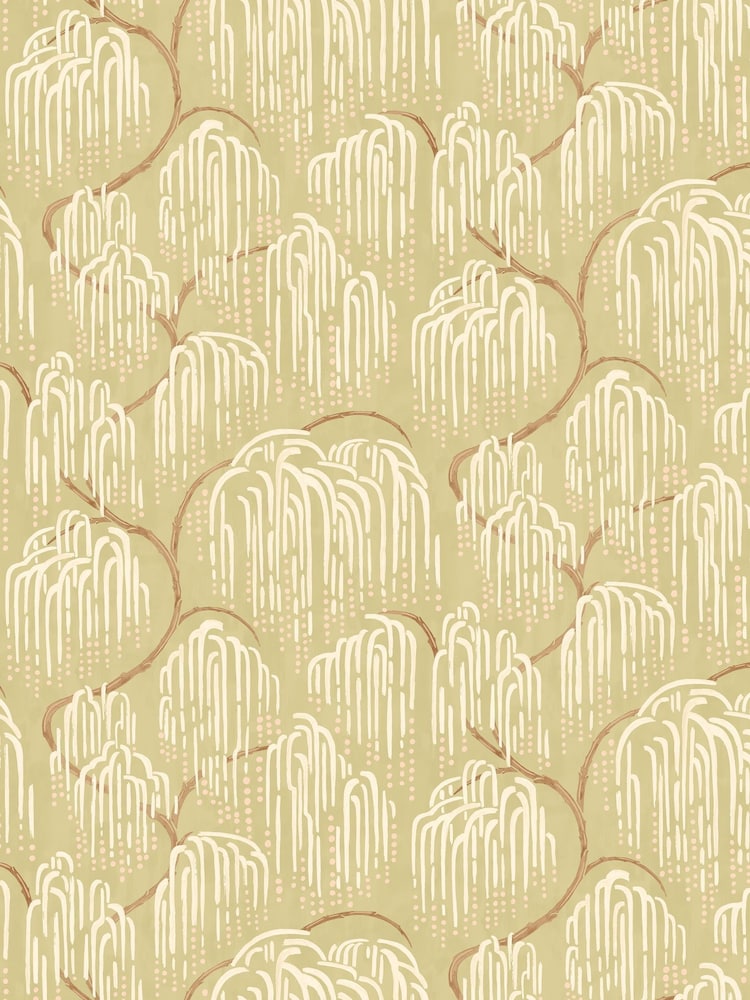Ohpopsi Laurel Shizu Buttercream A4 Wallpaper Sample - Image 1 of 1