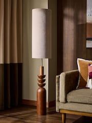 Dark Natural Chatham Floor Lamp - Image 1 of 6
