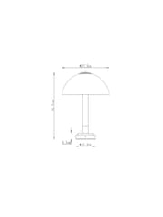 Dark Natural Chatham Rechargeable Rechargeable Wireless Table Lamp - Image 4 of 8