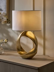 Gold Twist Table Lamp - Image 1 of 5