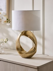 Gold Twist Table Lamp - Image 2 of 5
