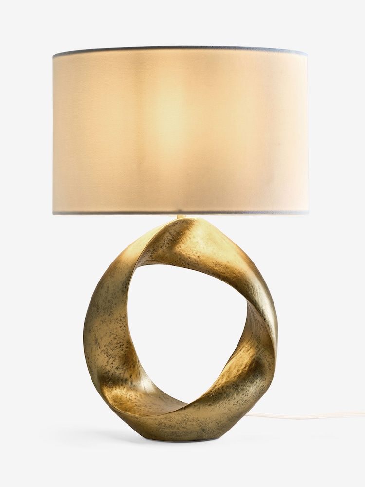 Gold Twist Table Lamp - Image 5 of 5