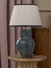 Blue Blue Embossed Table Lamp - Image 2 of 5