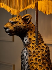 Black Luca Leopard Table Lamp - Image 5 of 6