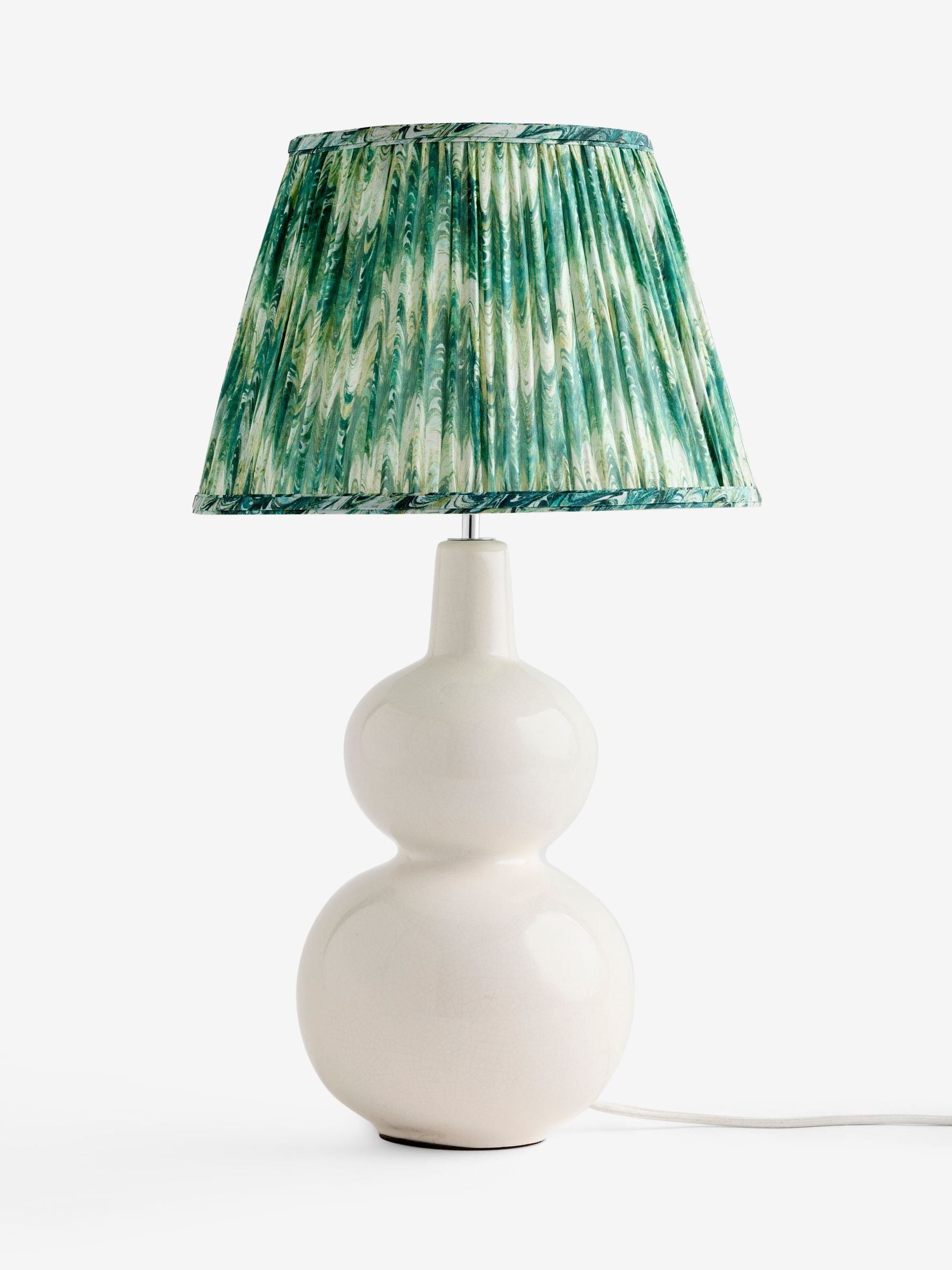 Buy Green Ikat Pleated Lamp Shade from Next USA