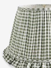 Green Gingham Pleated Lamp Shade - Image 7 of 7