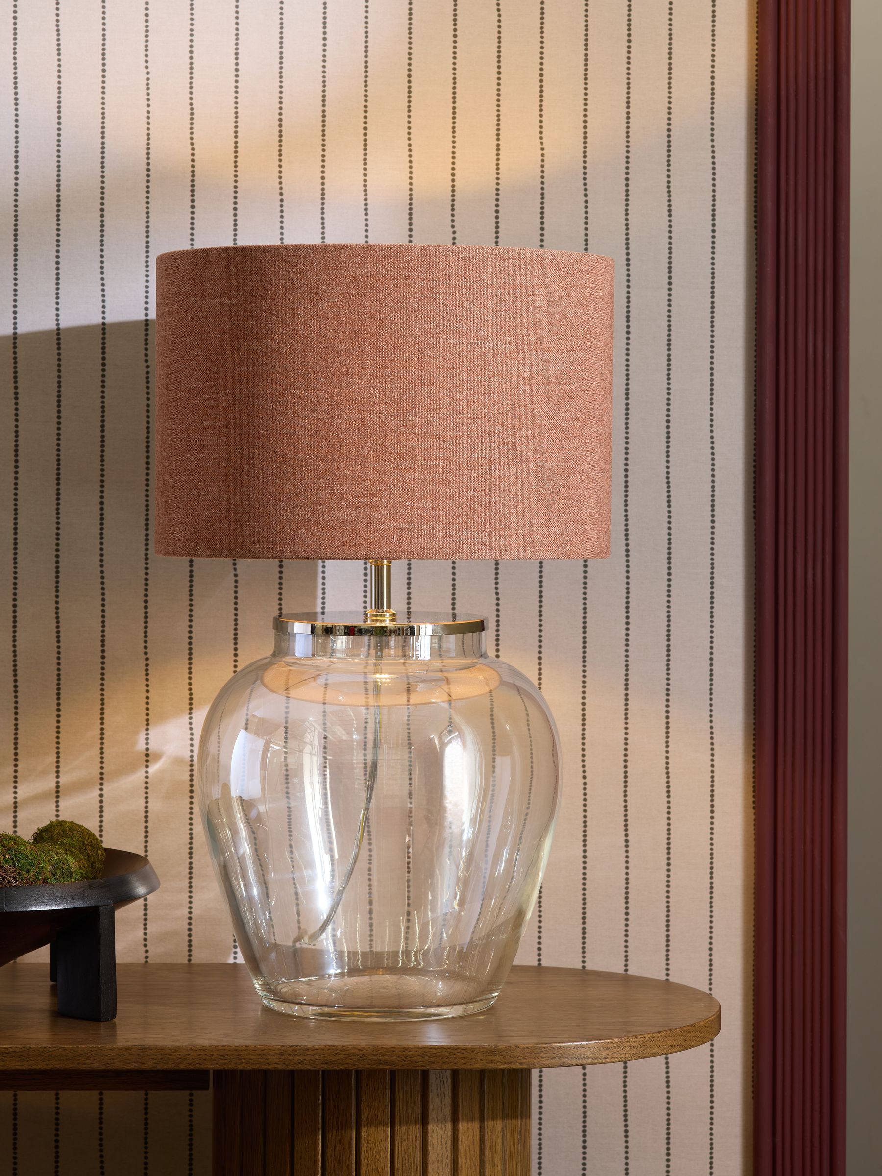 Orange Relaxed Linen Linen Lamp Shade