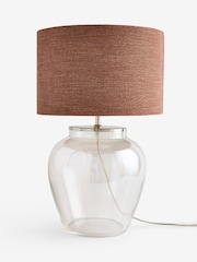 Orange Relaxed Linen Linen Lamp Shade - Image 6 of 7