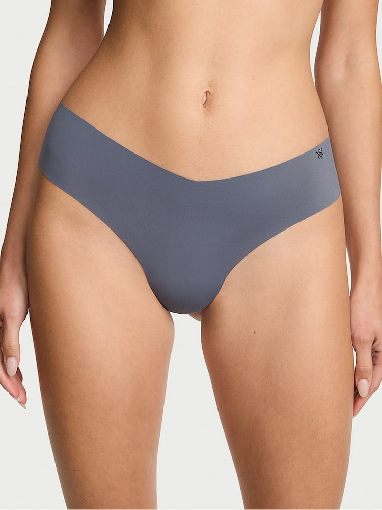 Victoria's Secret Grey Pearl Thong Knickers - Image 1 of 2 Victoria's Secret Grey Pearl Thong Knickers - Image 1 of 2