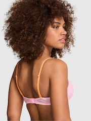 Victoria's Secret Pink Boardwalk Pink Lightly Lined Zebra Lace Bra - Image 2 of 2