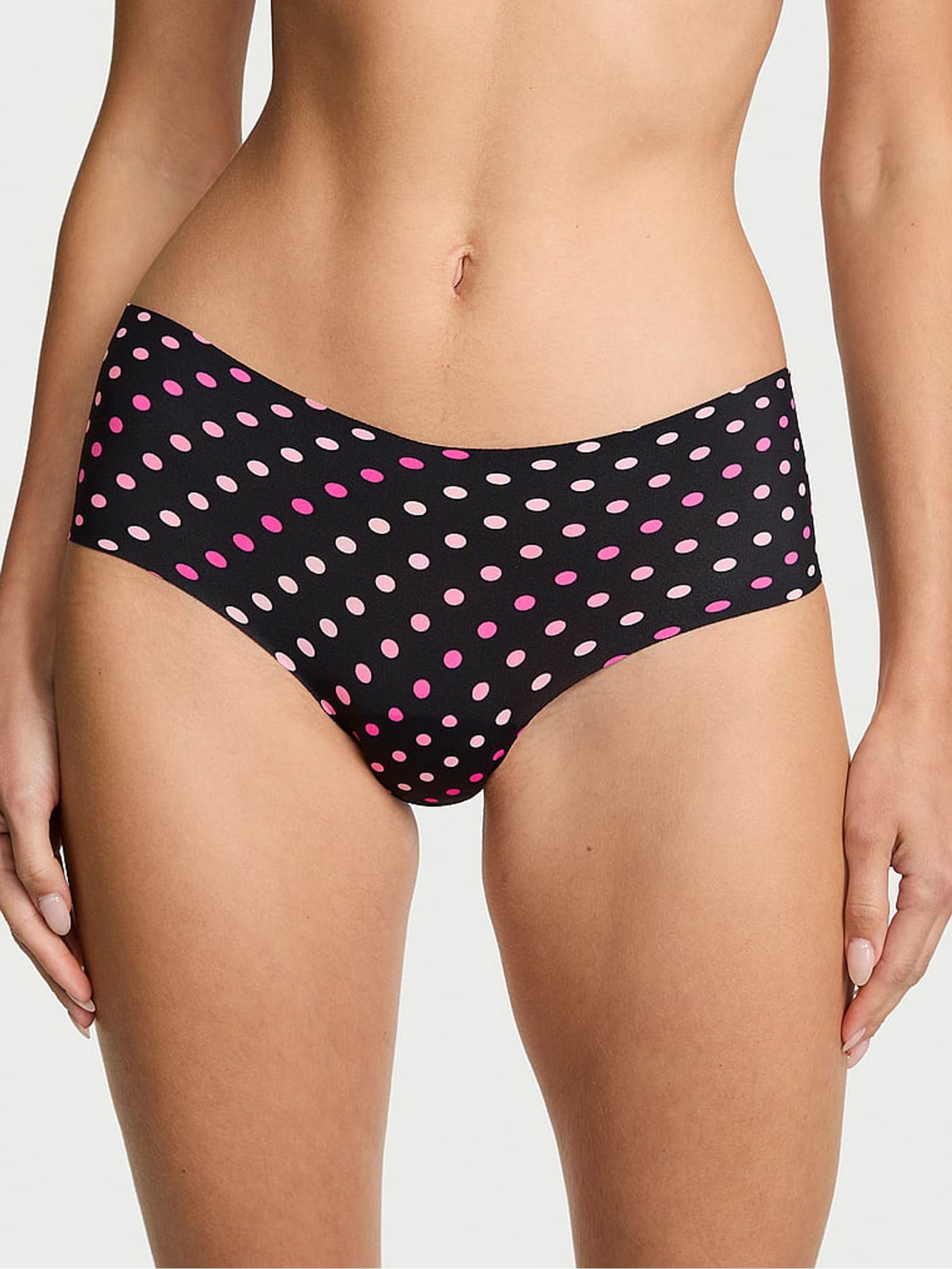 Victoria's Secret Black Polka Dot Cheeky Knickers