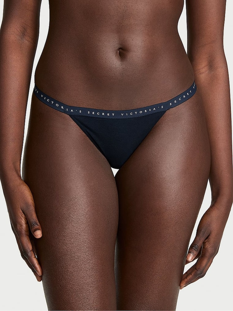 Victoria's Secret Noir Navy Blue G String Knickers - Image 1 of 2 Victoria's Secret Noir Navy Blue G String Knickers - Image 1 of 2