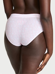 Victoria's Secret White & Pink Hipster Logo Knickers - Image 2 of 2