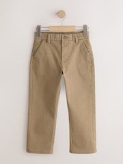 Tan Brown Loose Fit Stretch Chino Trousers (3-17yrs) - Image 1 of 4