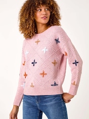 Roman Crafted Diamond Detail Jumper - Imagen 1 de 5