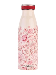 Cath Kidston Pink Spitalfields Silk Stainless Steel Bottle 350ML - Image 1 of 3
