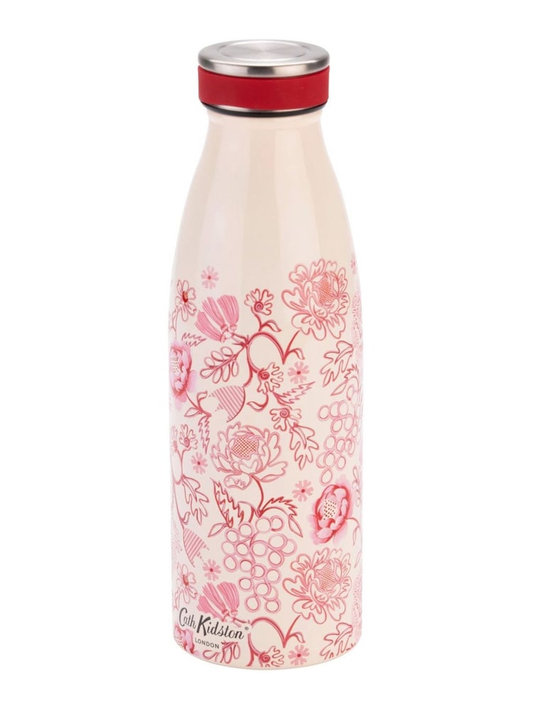Cath Kidston Pink Spitalfields Silk Stainless Steel Bottle 350ML - Image 2 of 3
