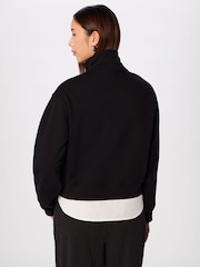 Whistles Black Funnel Quarter Zip Sweat - Image 2 of 4