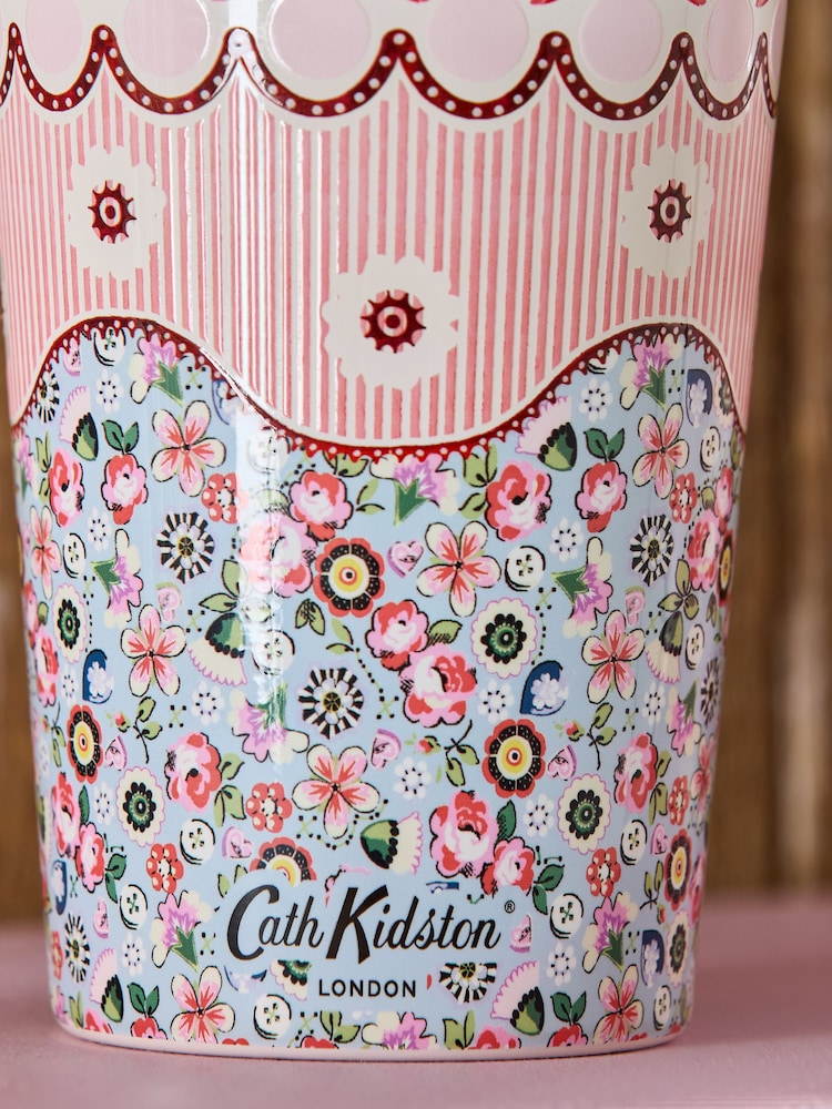 Cath Kidston Pink Spitalfields Silk Travel Mug 375ML - Image 2 of 7 Cath Kidston Pink Spitalfields Silk Travel Mug 375ML - Image 2 of 7