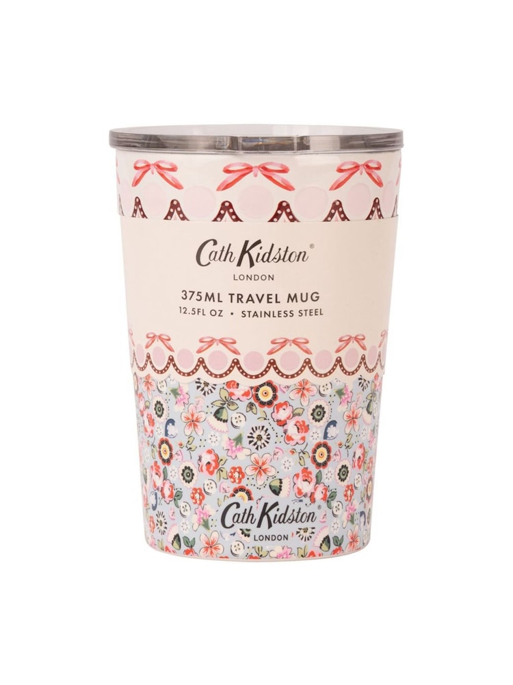 Cath Kidston Pink Spitalfields Silk Travel Mug 375ML - Image 7 of 7 Cath Kidston Pink Spitalfields Silk Travel Mug 375ML - Image 7 of 7