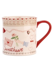 Cath Kidston Red Love Notes Mollie Mug - Image 1 of 2