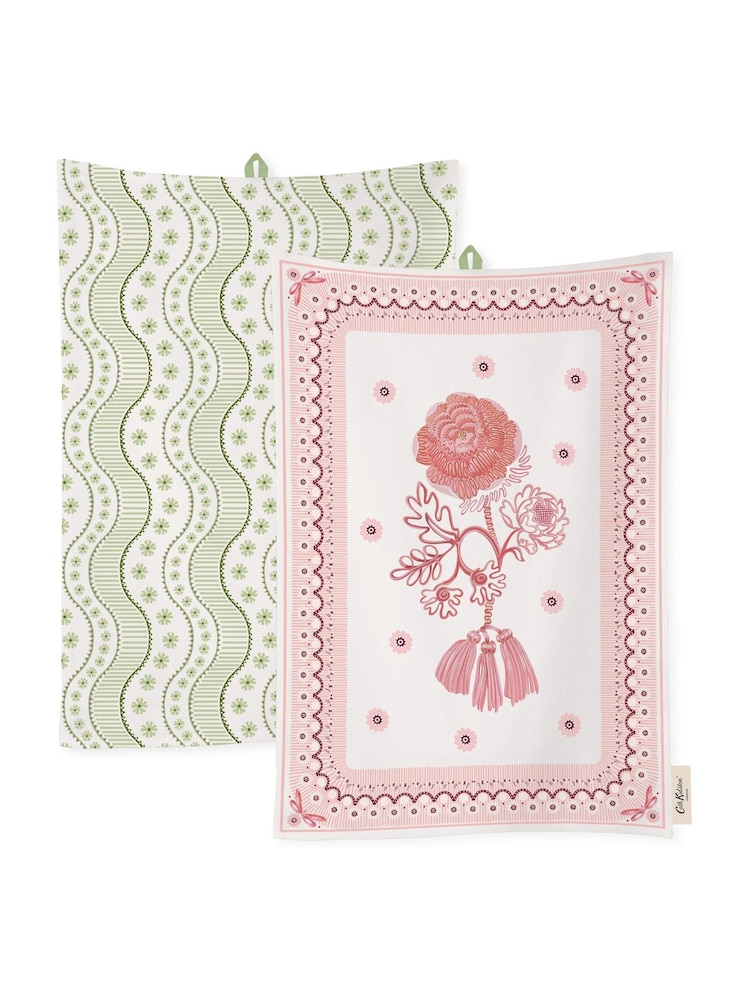 Cath Kidston Set of 2 Multi Spitalfields Silk Tea Towels - Image 5 of 5