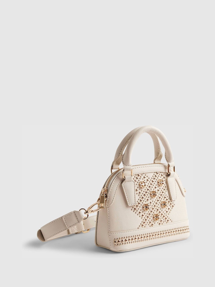 River Island White Studded Detail Cross-Body Bag - Image 2 of 6