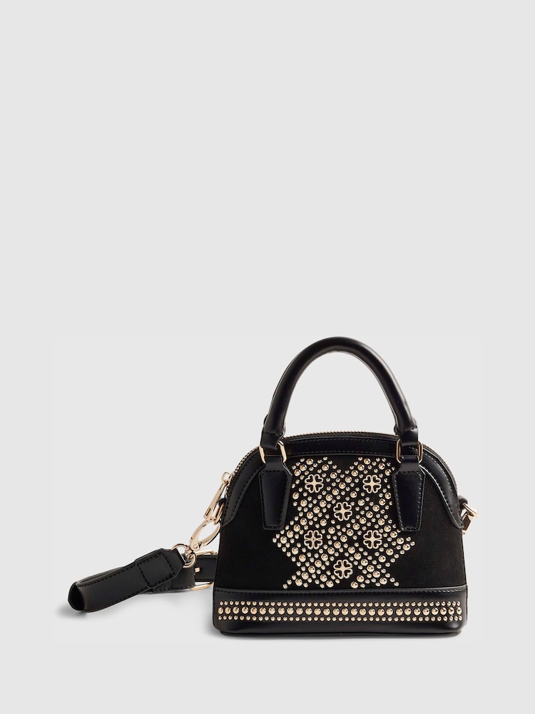 River Island Black Studded Detail Cross-Body Bag - Image 2 of 6