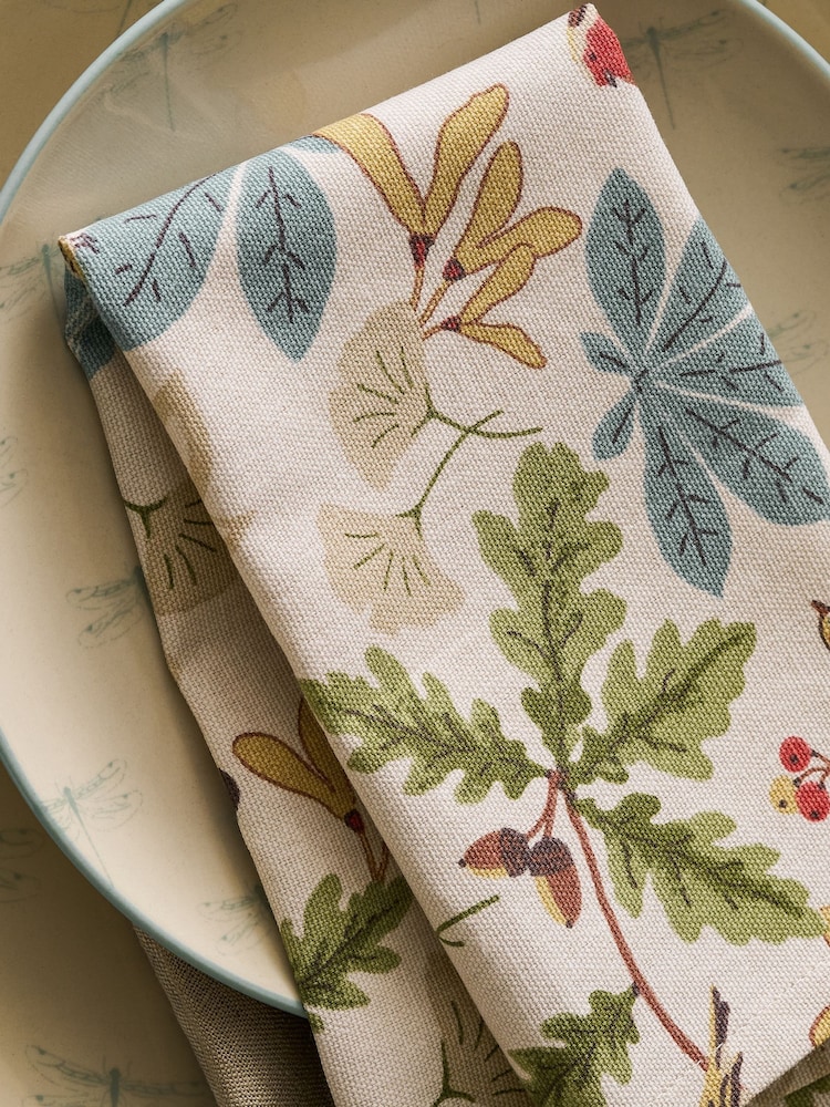 Sophie Allport Set of 4 Orchard Birds Napkins - 圖片 2，共 3