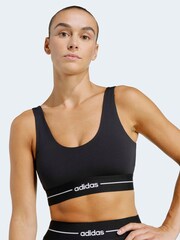 adidas Black Hyperglam Low Support Bra - Image 4 of 7
