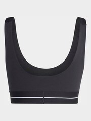 adidas Black Hyperglam Low Support Bra - Image 7 of 7