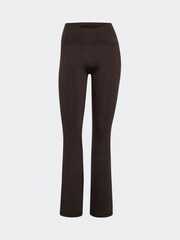 adidas Dark Brown 3 Stripe Flare Cross Over Flare Leggings - Image 7 of 7