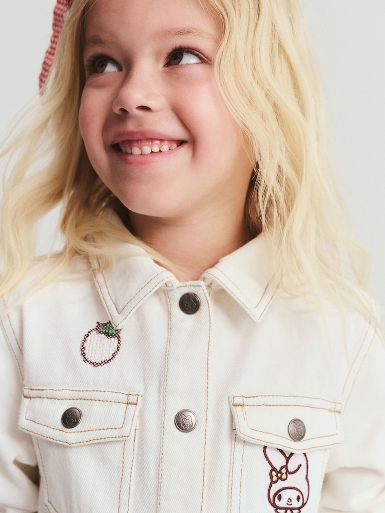 Cotton On White Hello Kitty Sasha Long Sleeve Denim Shirt Dress - Image 2 of 5 Cotton On White Hello Kitty Sasha Long Sleeve Denim Shirt Dress - Image 2 of 5