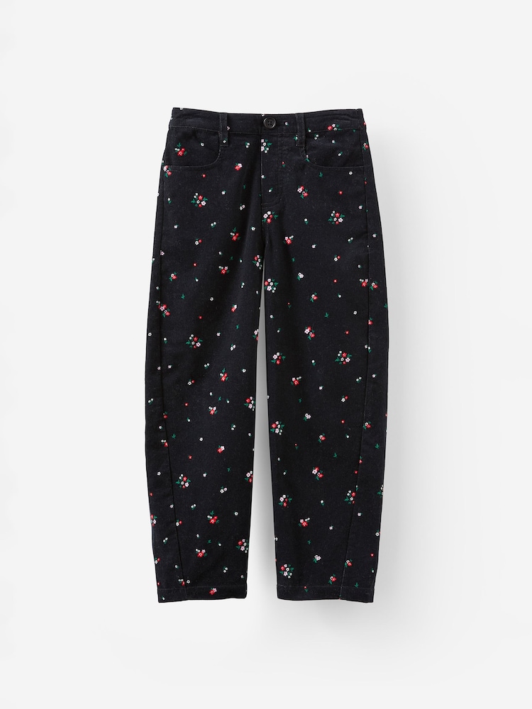 Cotton On Black Charlie Barrel Leg Trousers - Image 2 of 4 Cotton On Black Charlie Barrel Leg Trousers - Image 2 of 4