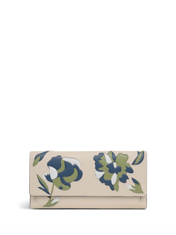 Radley White Floral Large Wallet - Image 1 of 4 Radley White Floral Large Wallet - Image 1 of 4