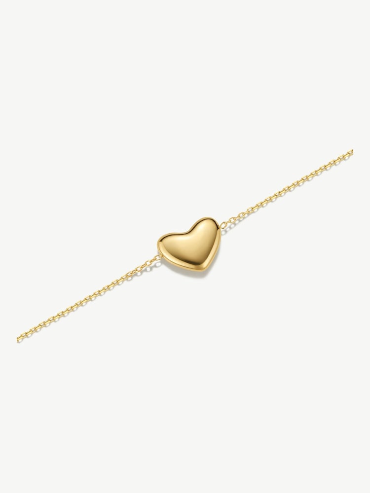D.Louise Gold Tone Bubble Heart Single Bracelet - Image 4 of 4