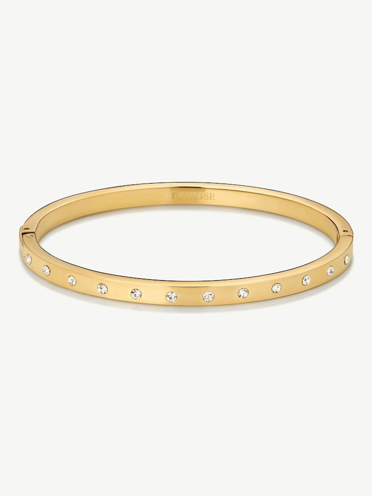 D.Louise Gold Tone Eternity Slim Bangle - Image 3 of 3
