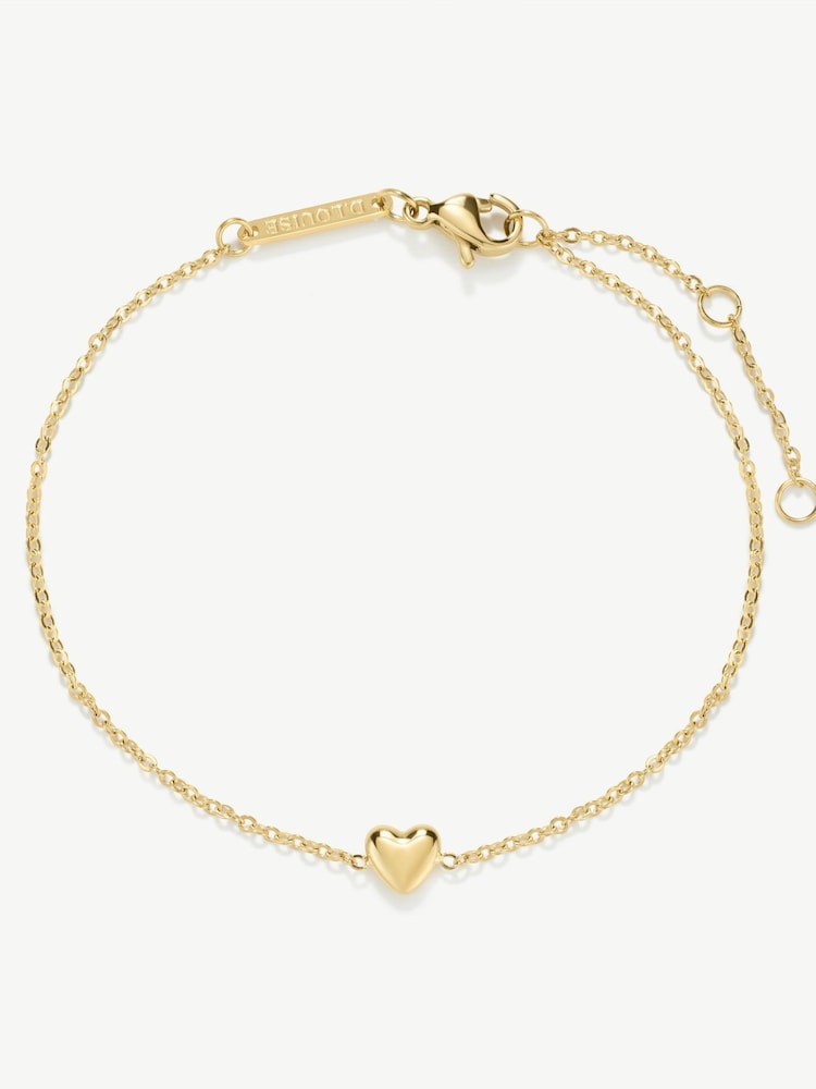 D.Louise Gold Tone Mini Heart Bracelet - Image 1 of 4 D.Louise Gold Tone Mini Heart Bracelet - Image 1 of 4