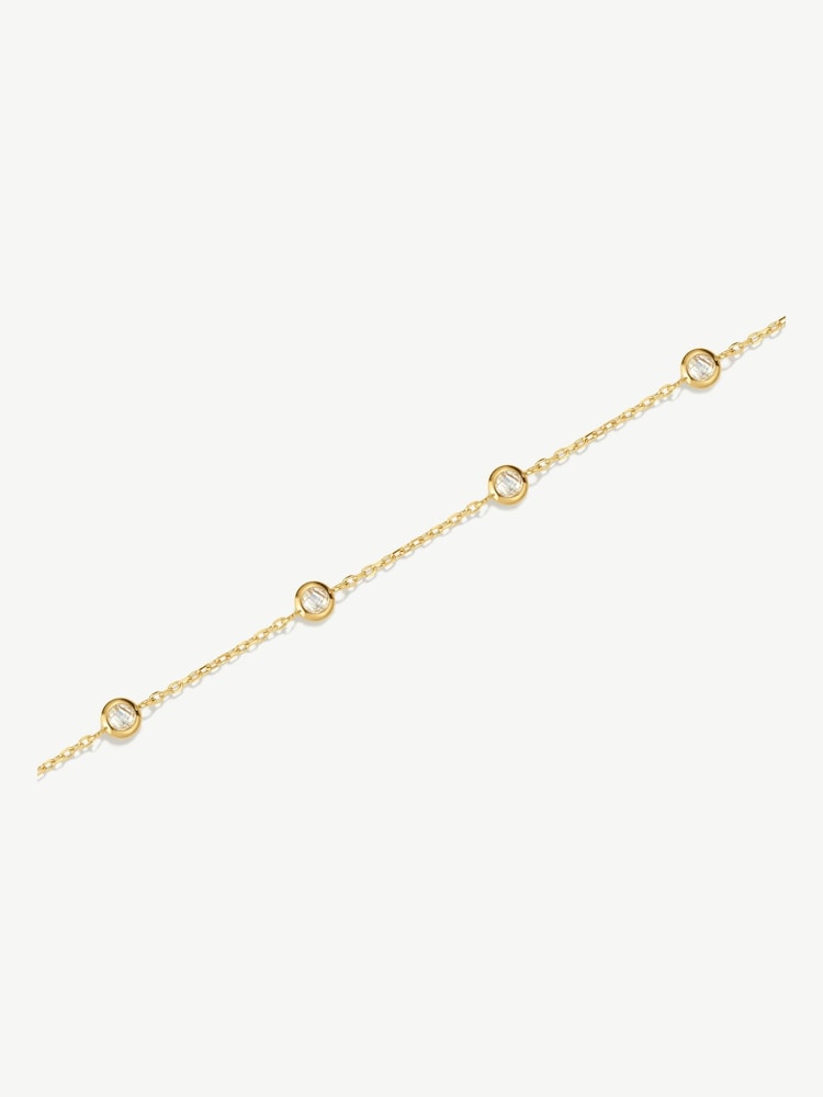 D.Louise Gold Tone Multi Stone Chain Bracelet - Image 4 of 4
