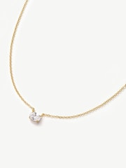 D.Louise Gold Tone Oval Solitaire Necklace - Image 3 of 3