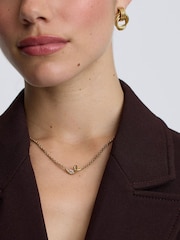 D.Louise Gold Tone Knot Chain Necklace - Image 1 of 4