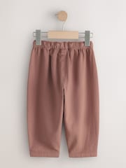 Chocolate Brown Embroidered Pullon Trousers (3mths-7yrs) - Image 6 of 8