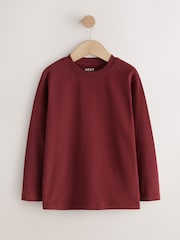 Berry Red Cosy Long Sleeve T-Shirt (3-16yrs) - Image 1 of 4