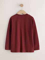 Berry Red Cosy Long Sleeve T-Shirt (3-16yrs) - Image 2 of 4
