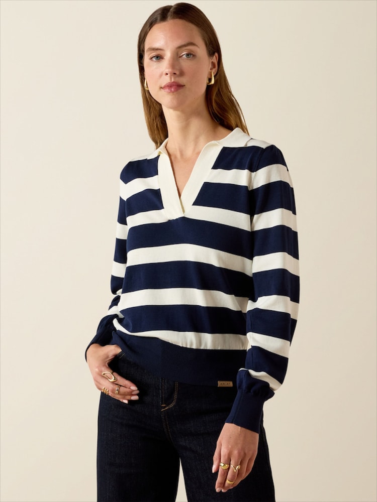 Ariat Blue Langsett Sweater - Image 1 of 5