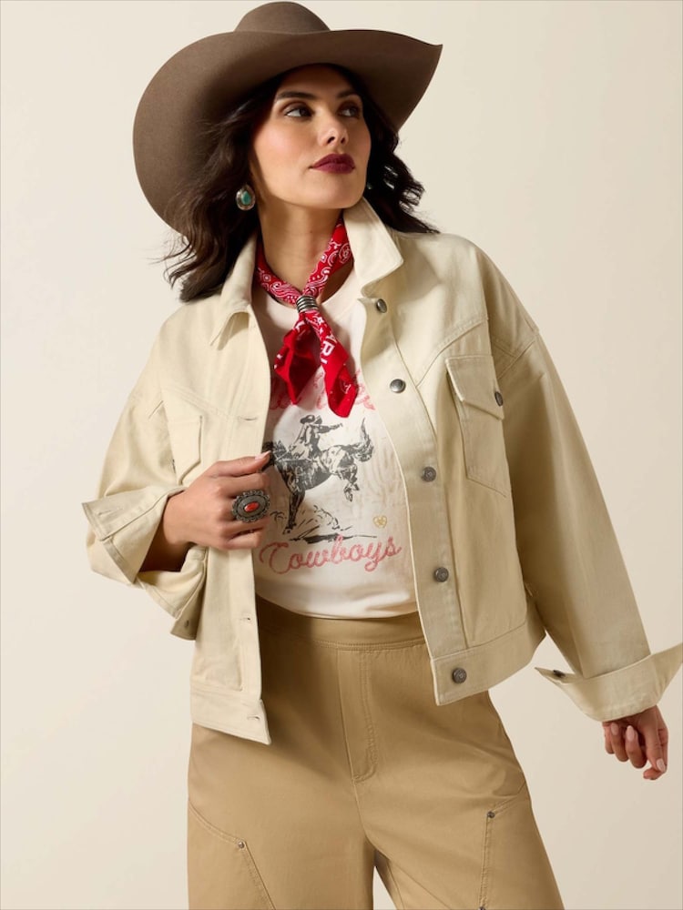 Ariat ז'קט טוויל מסיב כותנה, דגם Solar - תמונה 1 מתוך 4