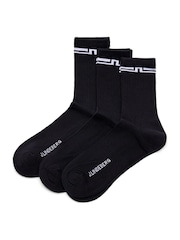 J.Lindeberg Black Johnson Tube Socks 3 Pack - Image 1 of 2