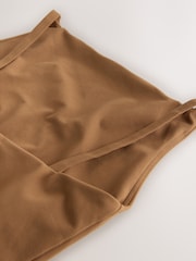 Chokoladebrun - Skjult Support Båd Neck Vest BH Top - Billede 6 af 7