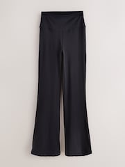 Black Supersoft Dry Tech Kick Flare Yoga Sports Leggings - Image 1 of 3